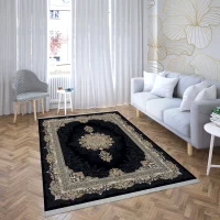 فرش ماشینی هیوا طرح لایت 902-N سرمه ای ۷۰۰ شانه