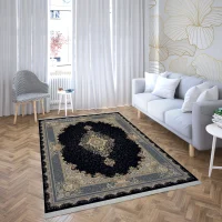 فرش ماشینی هیوا طرح لایت 903-N سرمه ای ۷۰۰ شانه