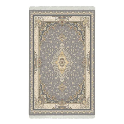 فرش ماشینی هیوا طرح لایت 903-S نقره ای ۷۰۰ شانه
