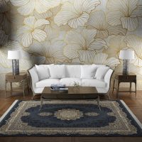 فرش ماشینی هیوا طرح لایت 902-SM دودی ۷۰۰ شانه