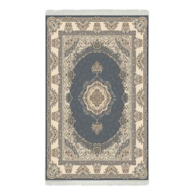 فرش ماشینی هیوا طرح لایت 906-SM دودی ۷۰۰ شانه