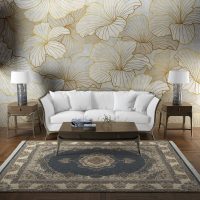 فرش ماشینی هیوا طرح لایت 906-SM دودی ۷۰۰ شانه