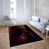 فرش ماشینی هیوا طرح بلوچ 4-203 لاکی 700 شانه