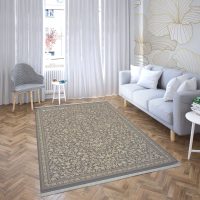 فرش ماشینی هیوا طرح نوین 3-632 دودی ۷۰۰ شانه