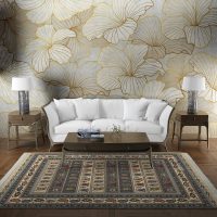 فرش ماشینی هیوا طرح نوین 2-635 بژ ۷۰۰ شانه