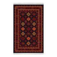 فرش ماشینی هیوا طرح بلوچ 2-207 زرد 700 شانه