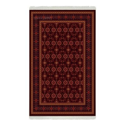 فرش ماشینی هیوا طرح بلوچ 2-211 زرد 700 شانه