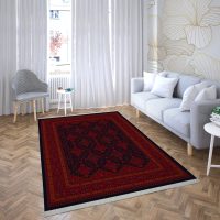 فرش ماشینی شمس طرح بلوچ 715 لاکی