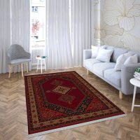 فرش ماشینی شمس طرح بلوچ 721 لاکی