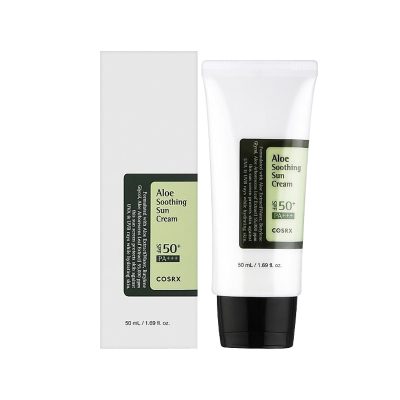 ضد آفتاب کوزارکس آلوئه ورا آبرسان و تسکین دهنده SPF50 حجم 50 میلی لیتر