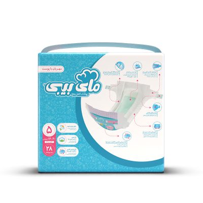 پوشک مای بیبی چسبی سایز 5 بسته 28 عددی