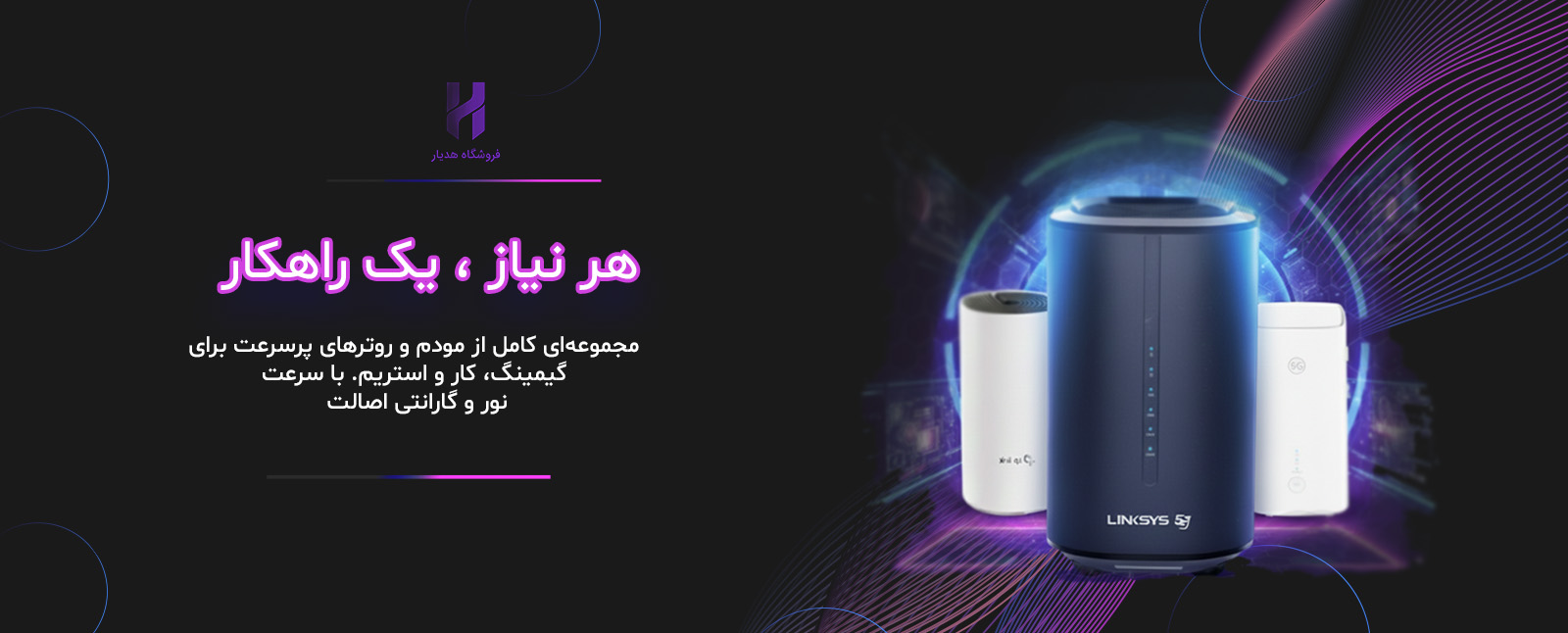 مودم و روتر قوی گیمینگ هدیار