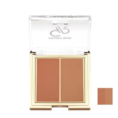 پالت رژگونه دو رنگ گلدن رز مدل Iconic Duo Rosy Bronze شماره 03