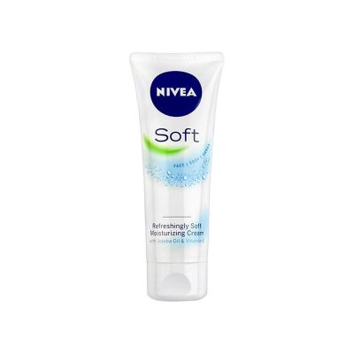 کرم مرطوب کننده و آبرسان نیوا تیوپی مدل Nivea Soft حجم 75 میلی لیتر