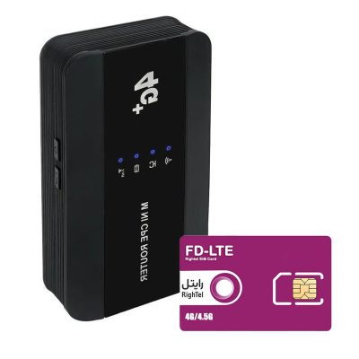 صفحه نخست مودم 4G قابل حمل لن دار مدل WIFI M10 EW به همراه سیم کارت رایتل