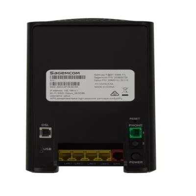 صفحه نخست مودم adsl vdsl ساژکام مدل Gateway F@ST 5366 TN