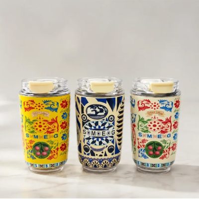ماگ اسمگ طرح دولچه رنگ زرد